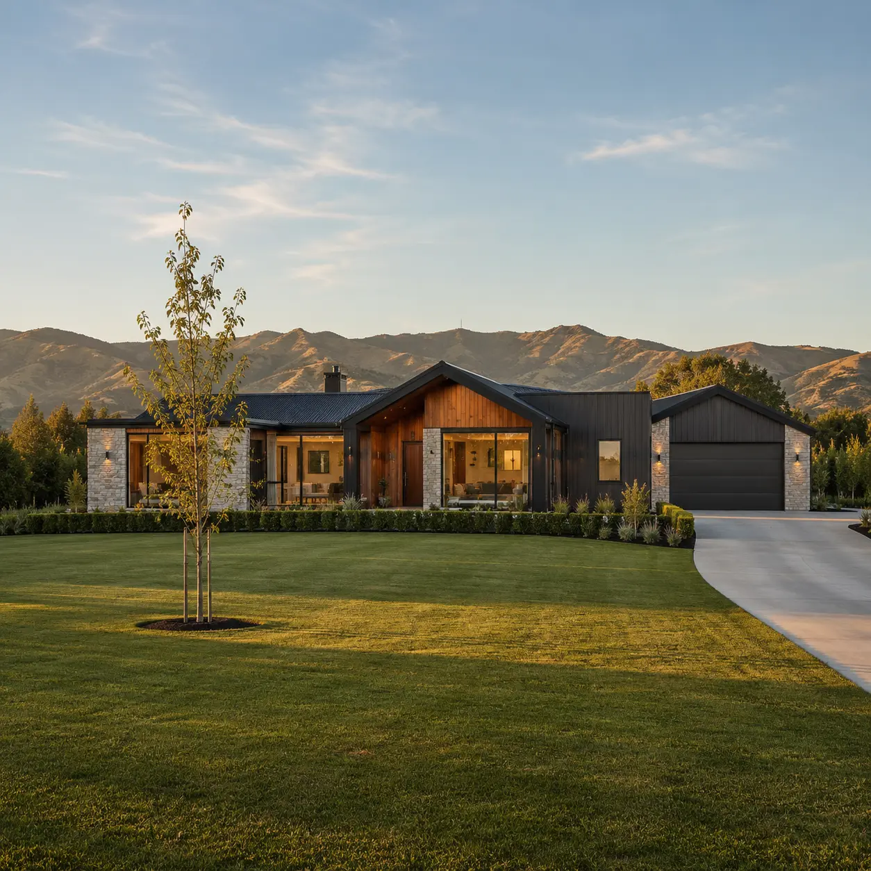 Warm, sunlit Christchurch home interior
